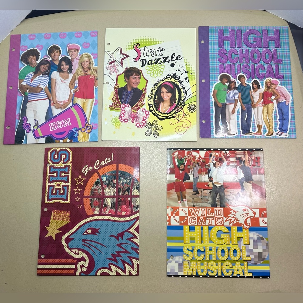 Disney High School Musical Folder Bundle of 5 y2k